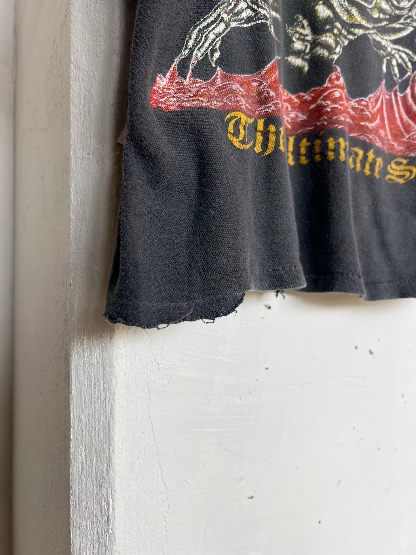 Vintage 80s Ozzy Osbourne “The Ultimate Sin” Thrashed Parking Lot Bootleg Tee