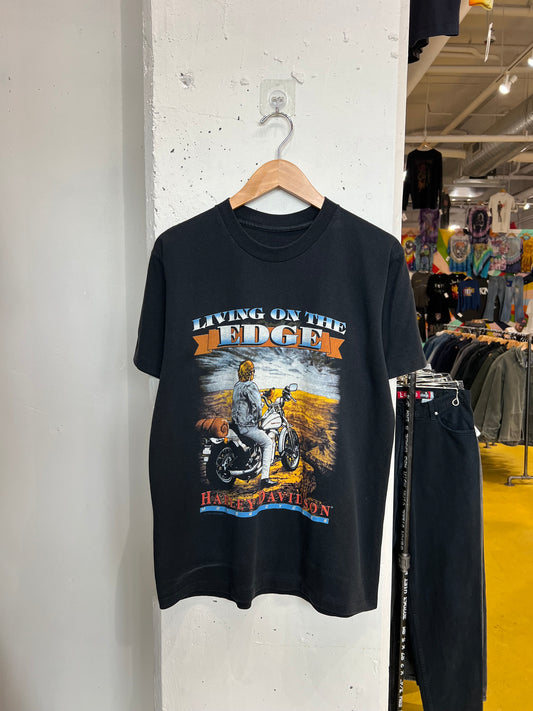 Vintage 1991 Harley Davidson Living on the Edge Tee
