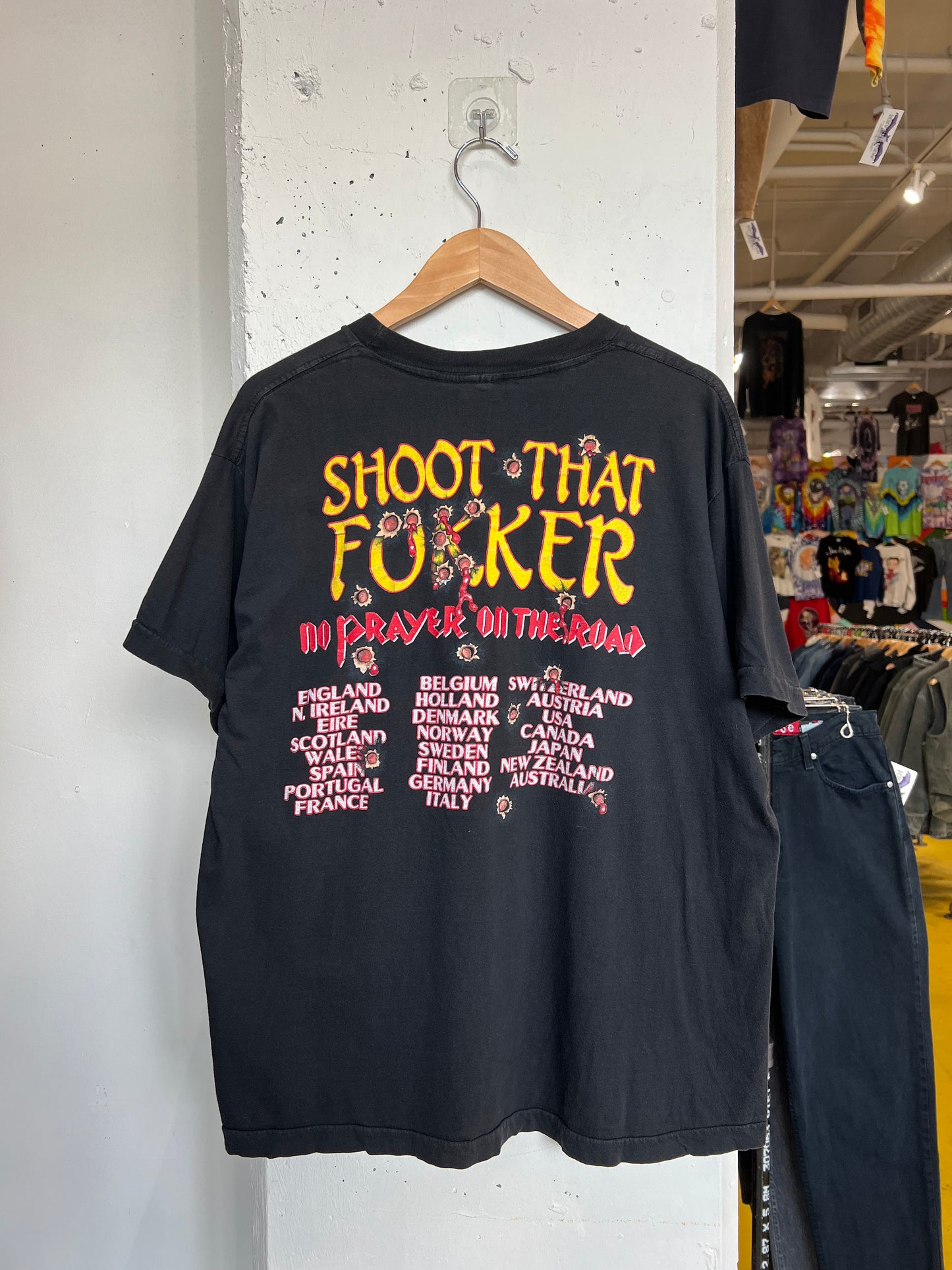 Vintage 1990 Iron Maiden “Shoot That F*KKER” Tee