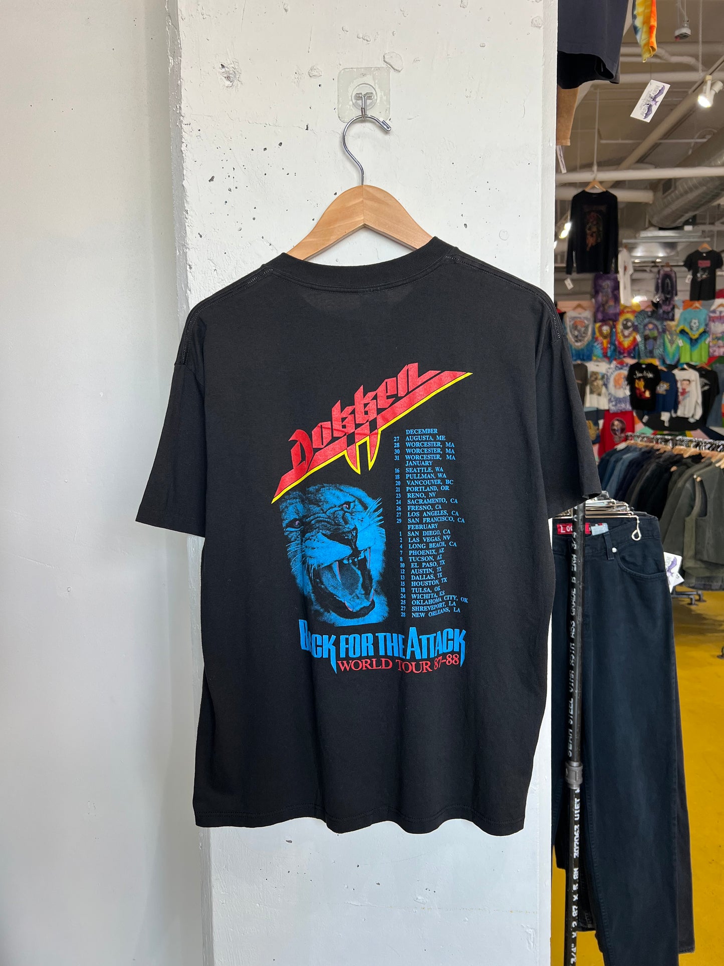 Vintage 1987 Dokken Tour Tee