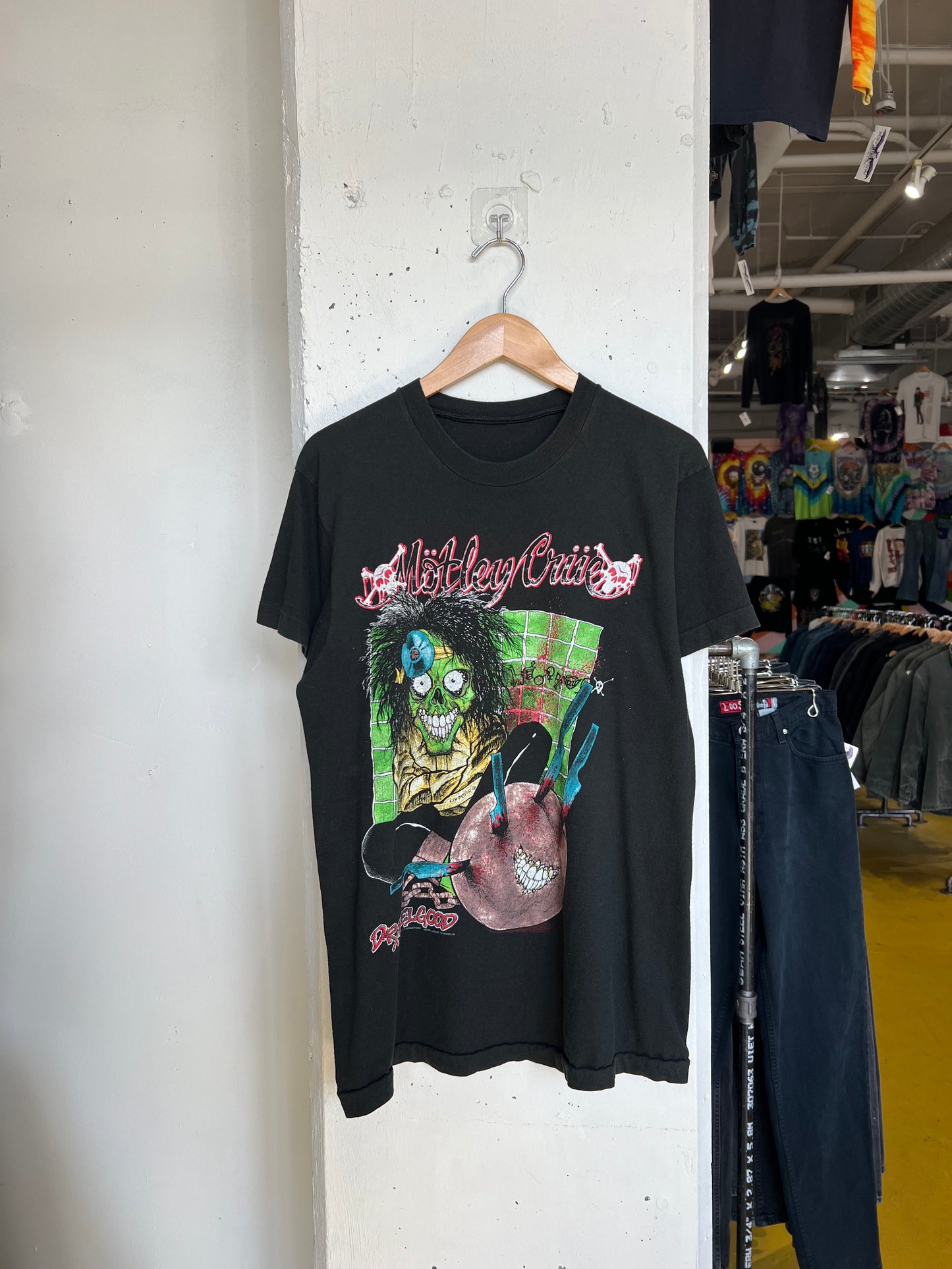 Vintage 1989 Motley Crue Pushead Tee