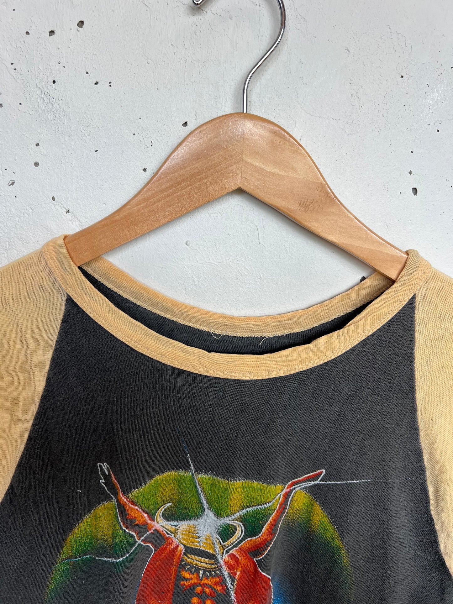 Vintage 1980 Kansas “Audio Visions” Raglan Cut Off Tee