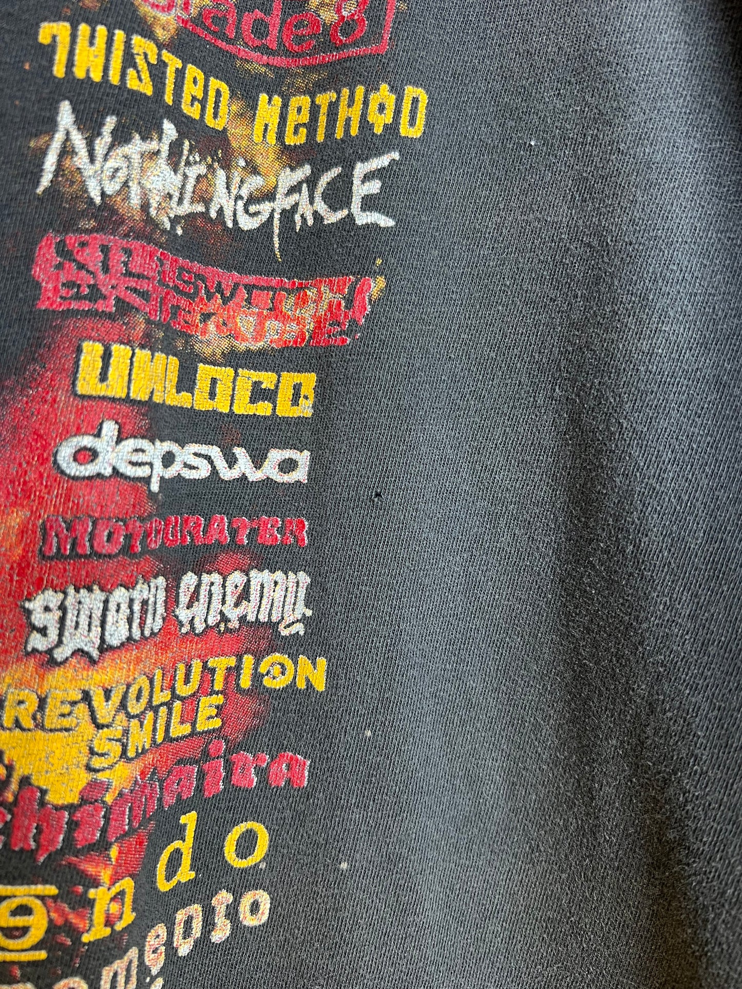 Vintage 2003 Ozzfest Tee Faded Distressed