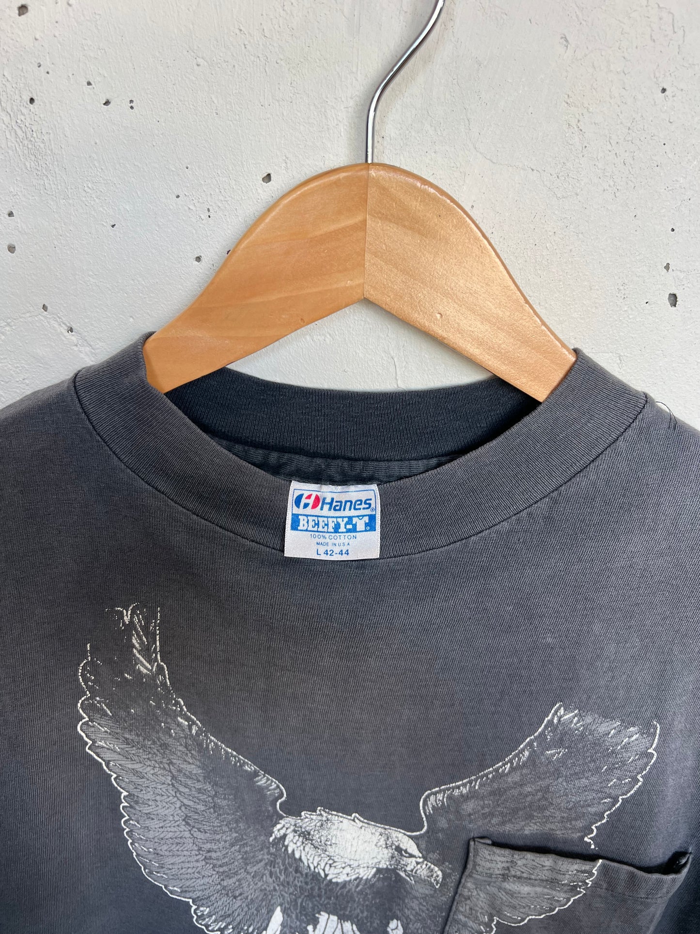 Vintage 80s Conroe Harley Davidson Pocket Tee