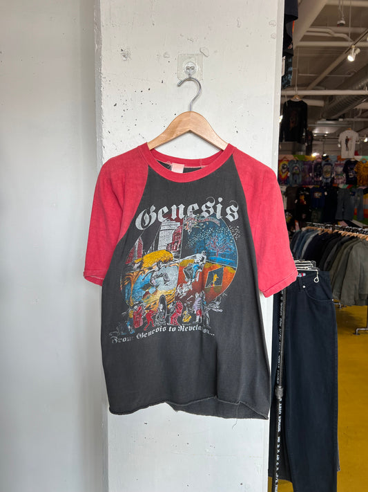 Vintage 1981 Genesis Parking Lot Bootleg Raglan Tee