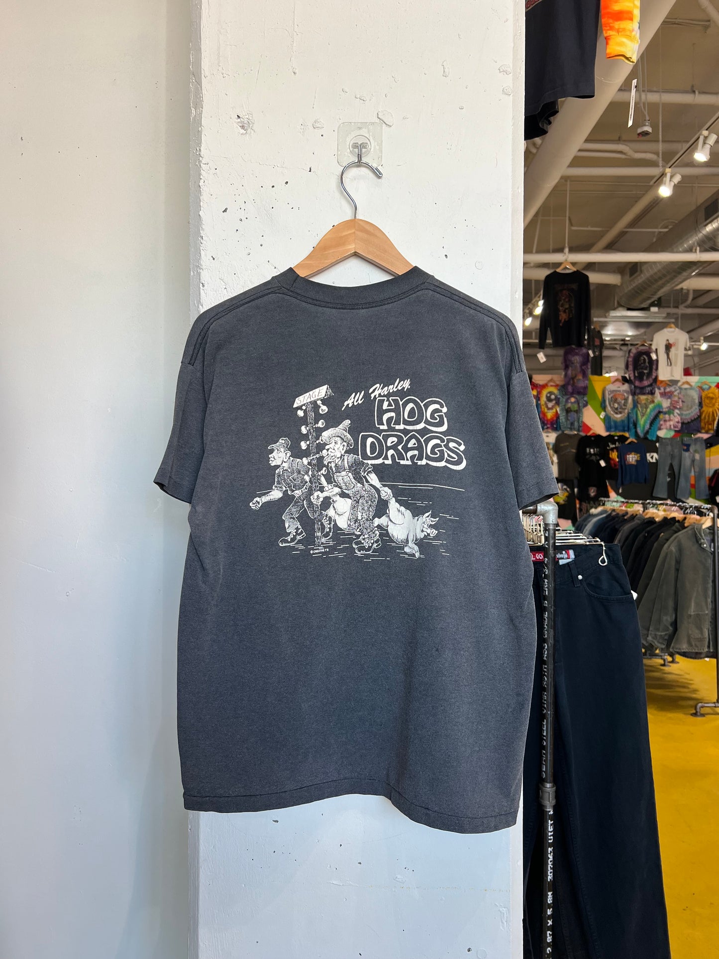 Vintage 90s Loud Pipes Save Lives Biker Tee