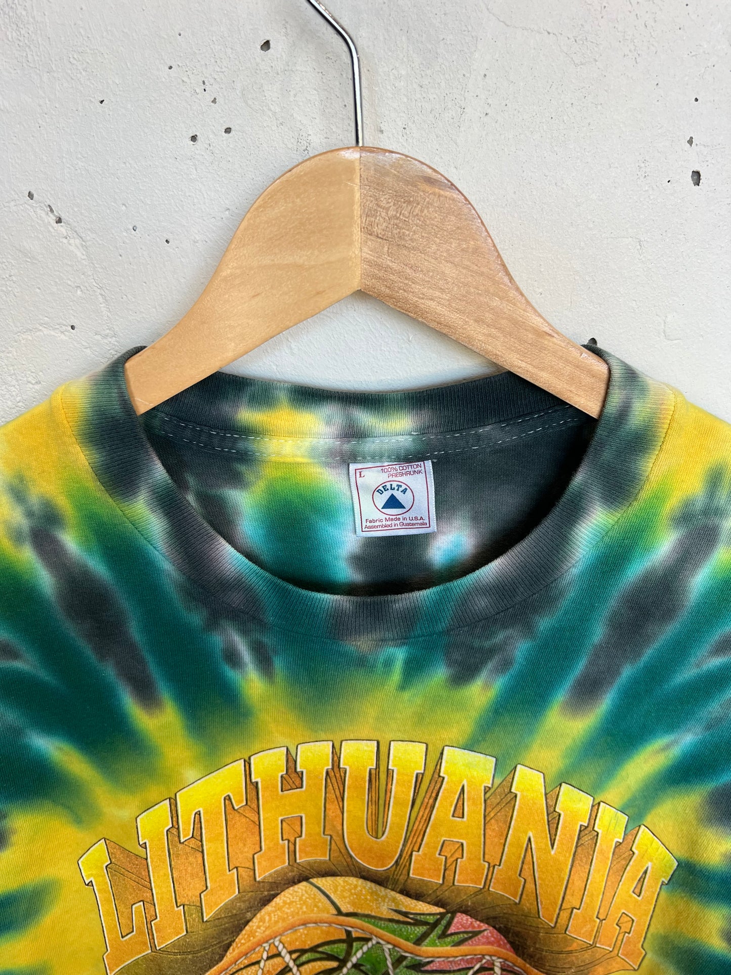 Vintage 90s Grateful Dead Lithuania Basketball Tee
