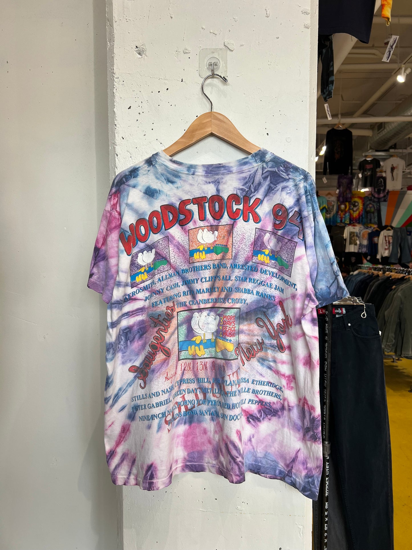 Vintage 1994 Woodstock Tie Dye Tee