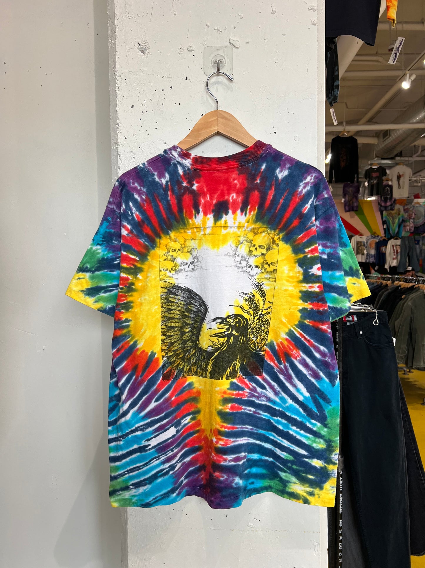 Vintage 90’s Skull Tie Dye Tee