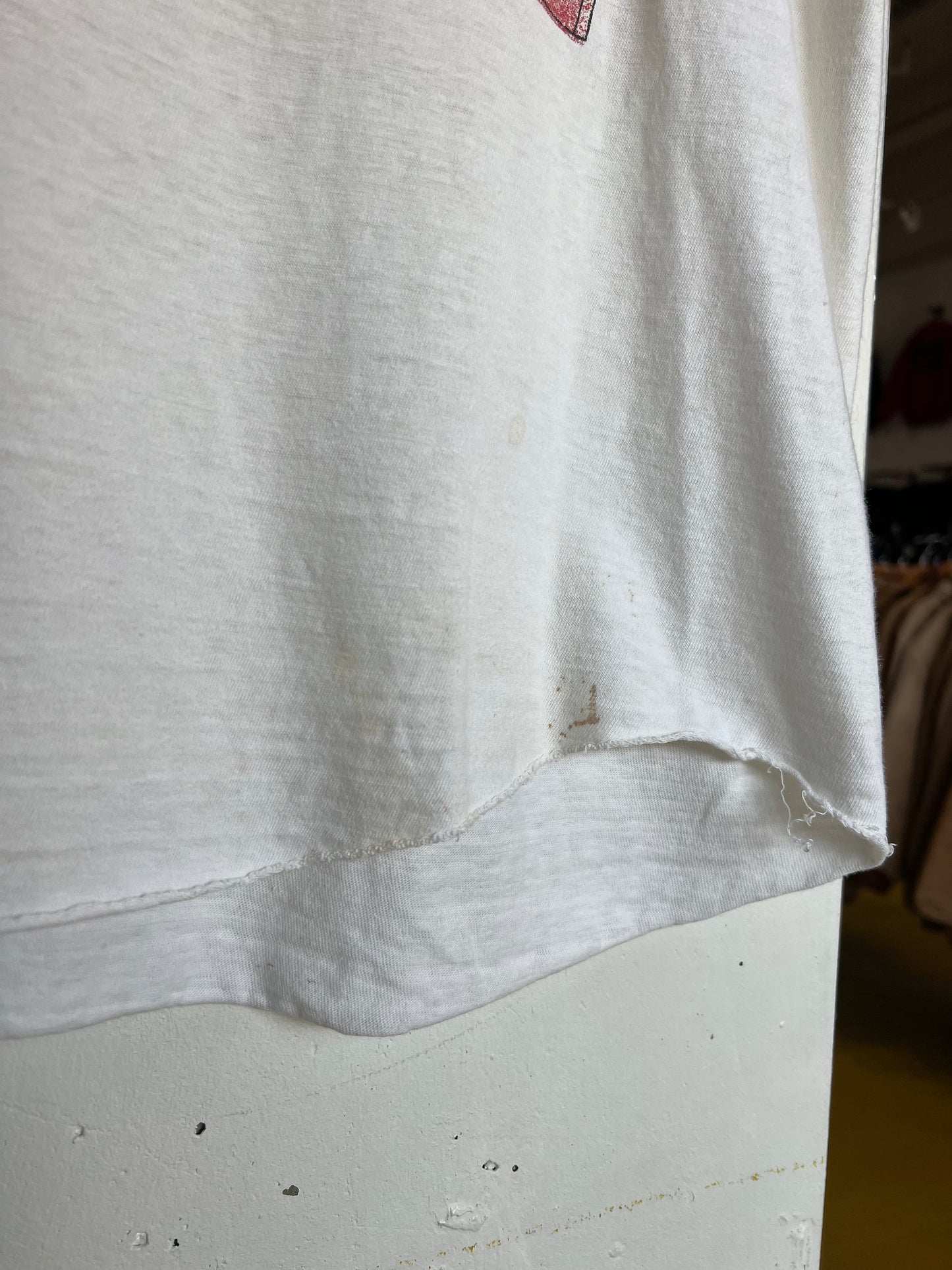 Vintage 80s Genesis Thrashed Parking Lot Bootleg World Tour Raglan Tee