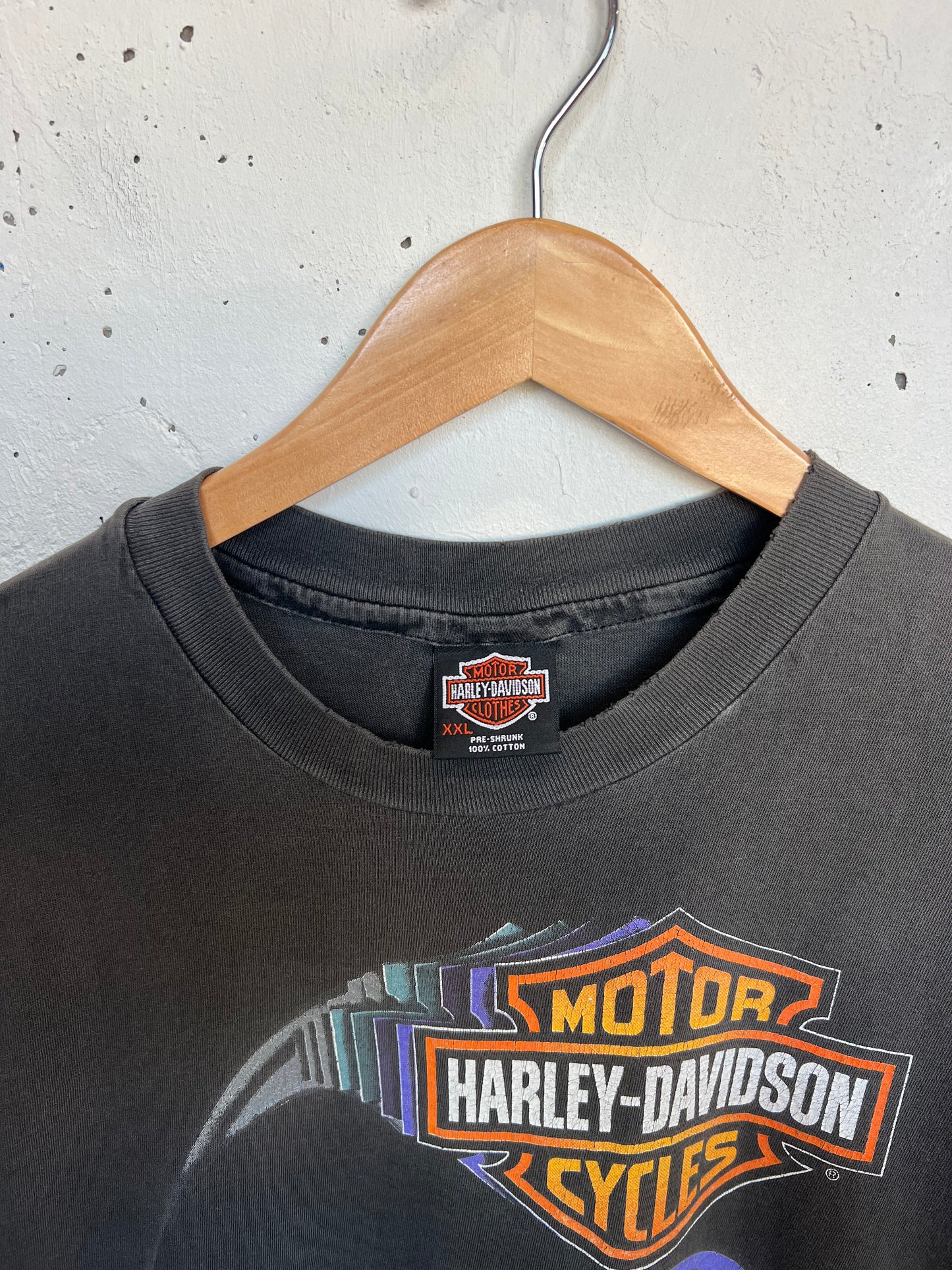 Vintage 90s Waco Harley Davidson Road Runner Faded Tee