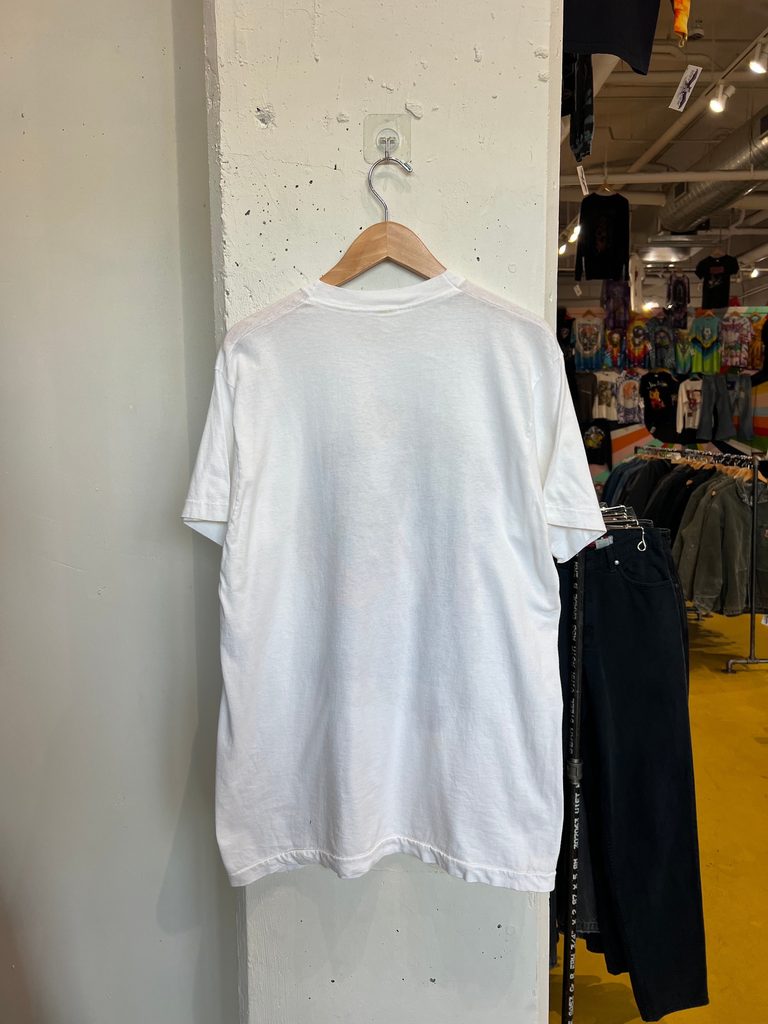 【中古】80s　millivanilli　半袖Tシャツ　ホワイト　サイズＬ ミリヴァニリ[17][240017753170] Vintage 80s Milli Vanilli Tee – Never Knew