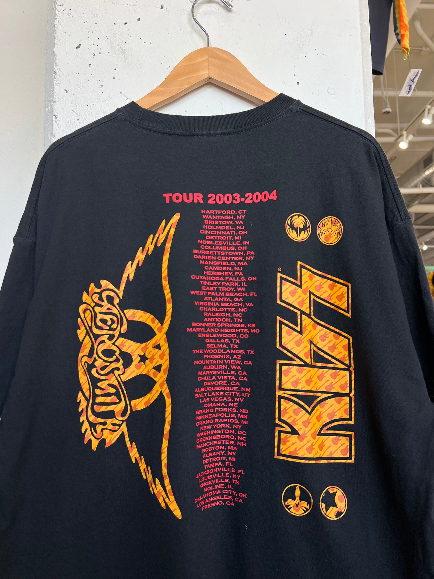 Vintage 2000s Aerosmith KISS Tee