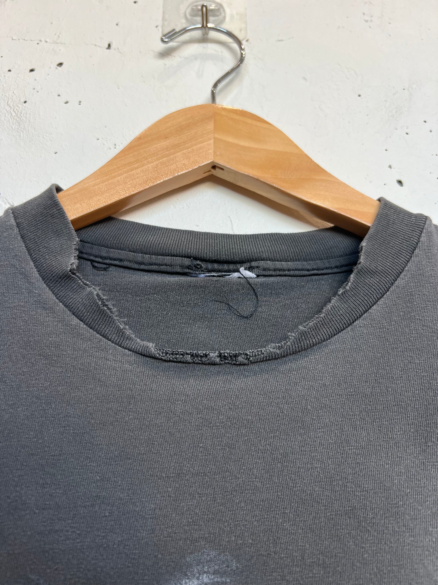 Vintage 90s Green ille Faded Harley Cropped Tee