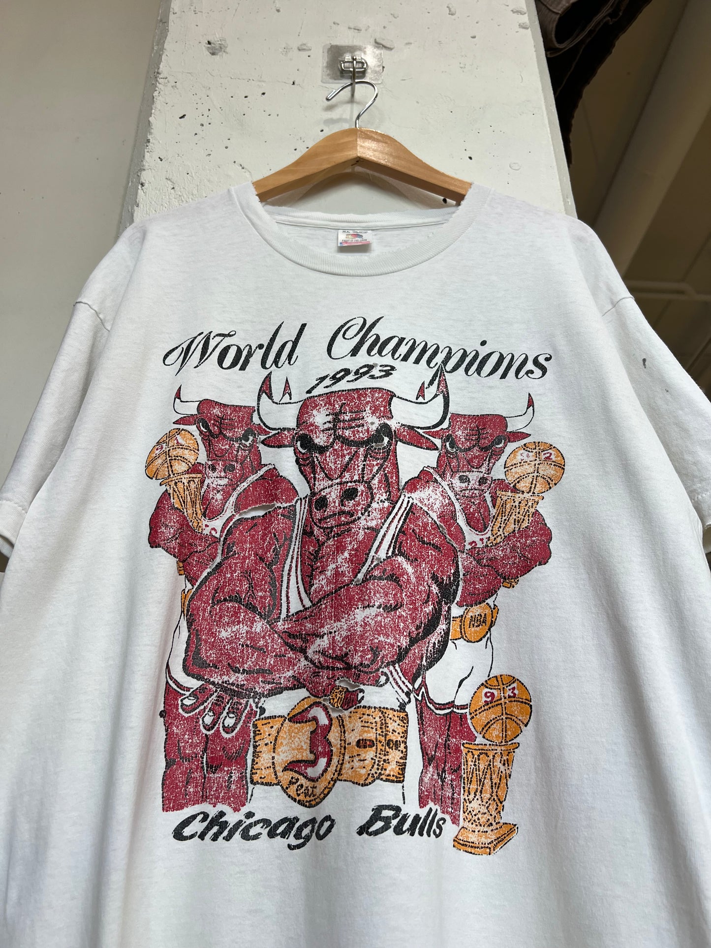 Vintage 1993 Chicago Bulls World Champions Tee