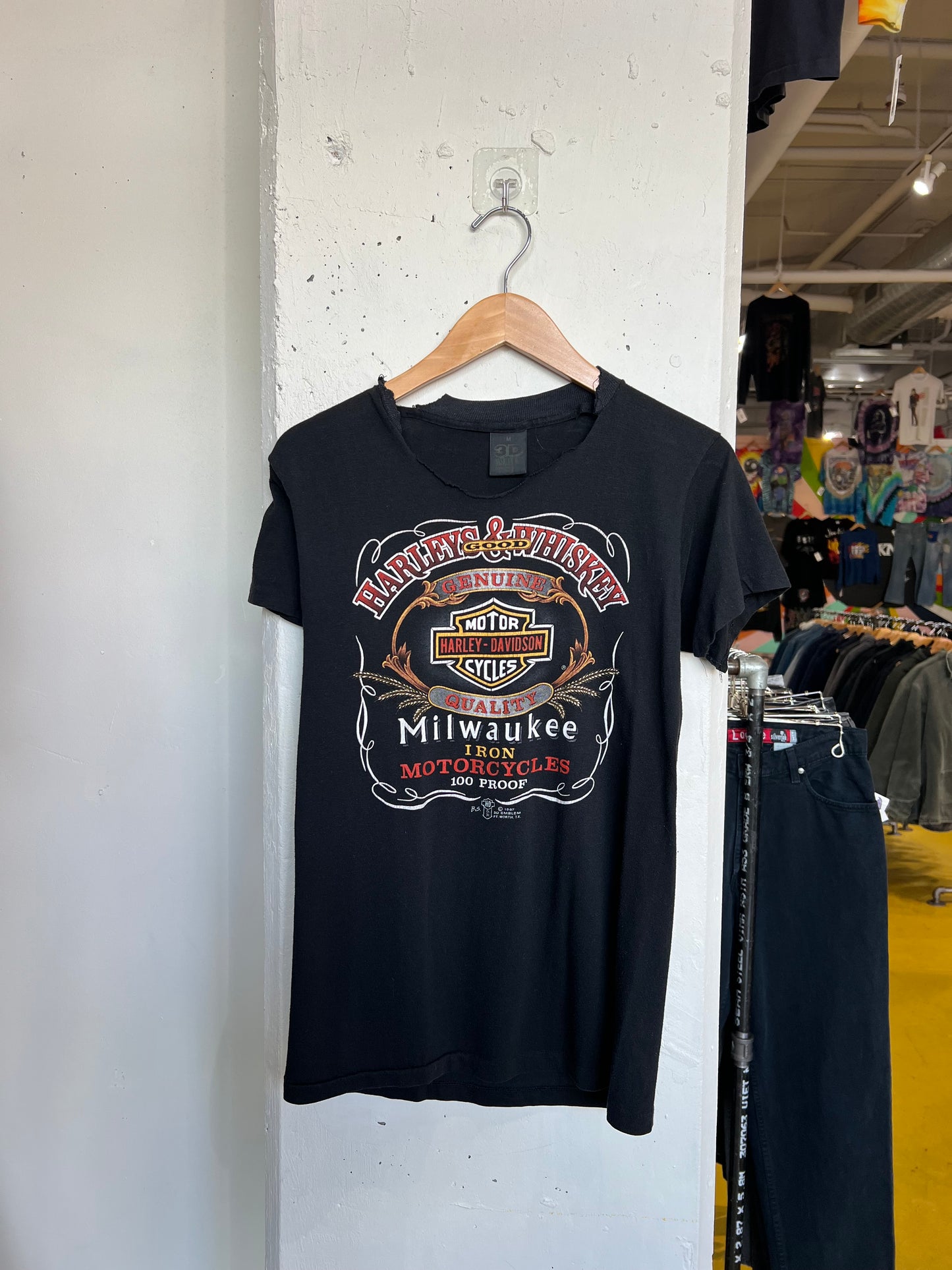 Vintage 1987 Harley 3D Emblem Tee