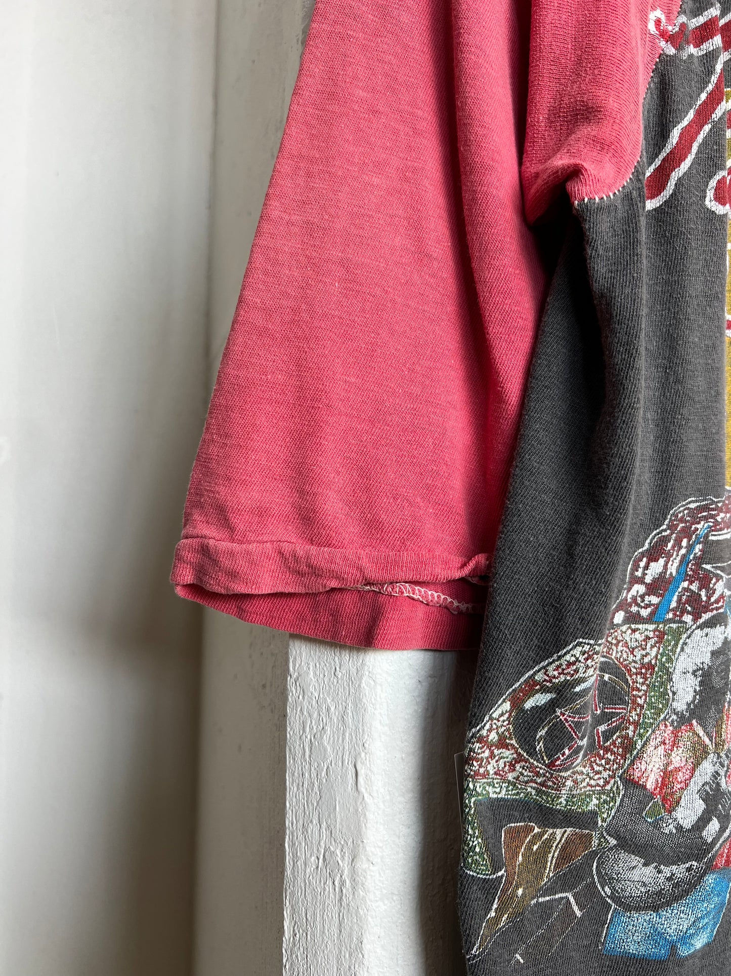 Vintage 80s Rush Parking Lot Bootleg Concert Raglan Tee