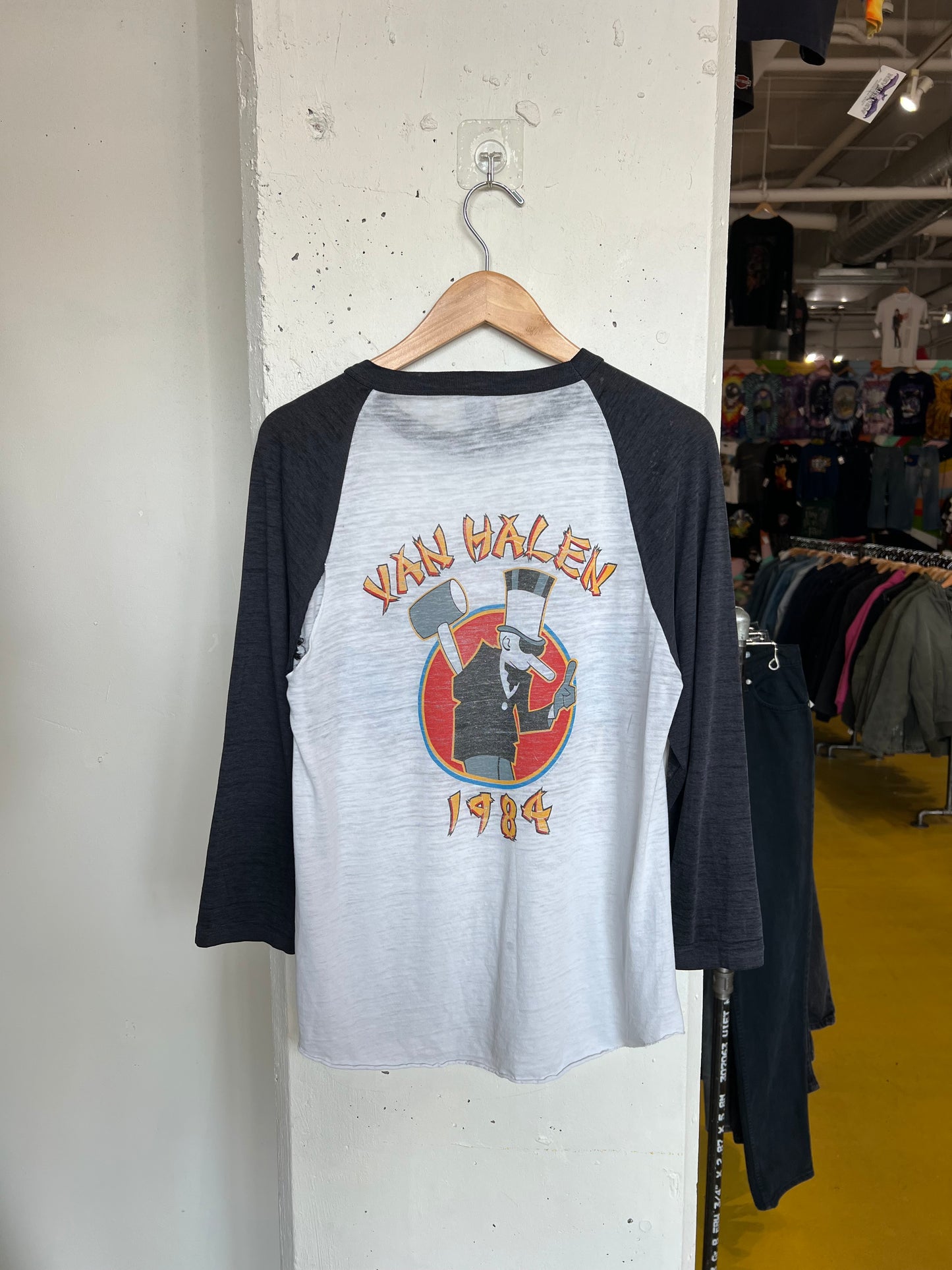 Vintage 1984 Van Halen Thrashed Tour Tee