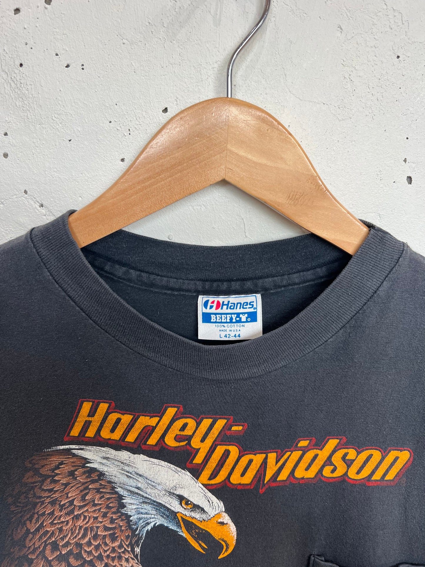 Vintage 80s Springfield Harley Davidson Pocket Tee