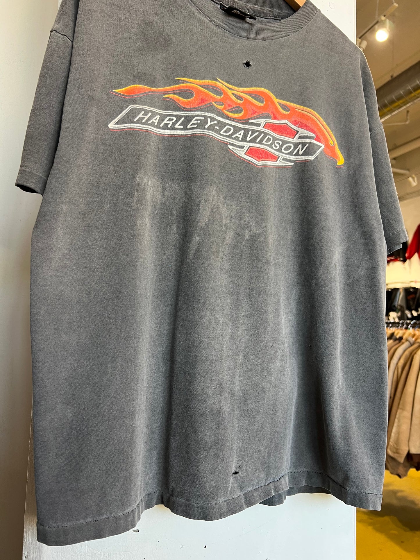 Vintage 90s Charleston Harley Davidson Faded Tee