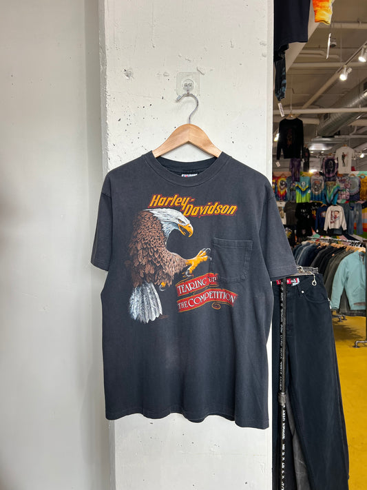 Vintage 80s Springfield Harley Davidson Pocket Tee