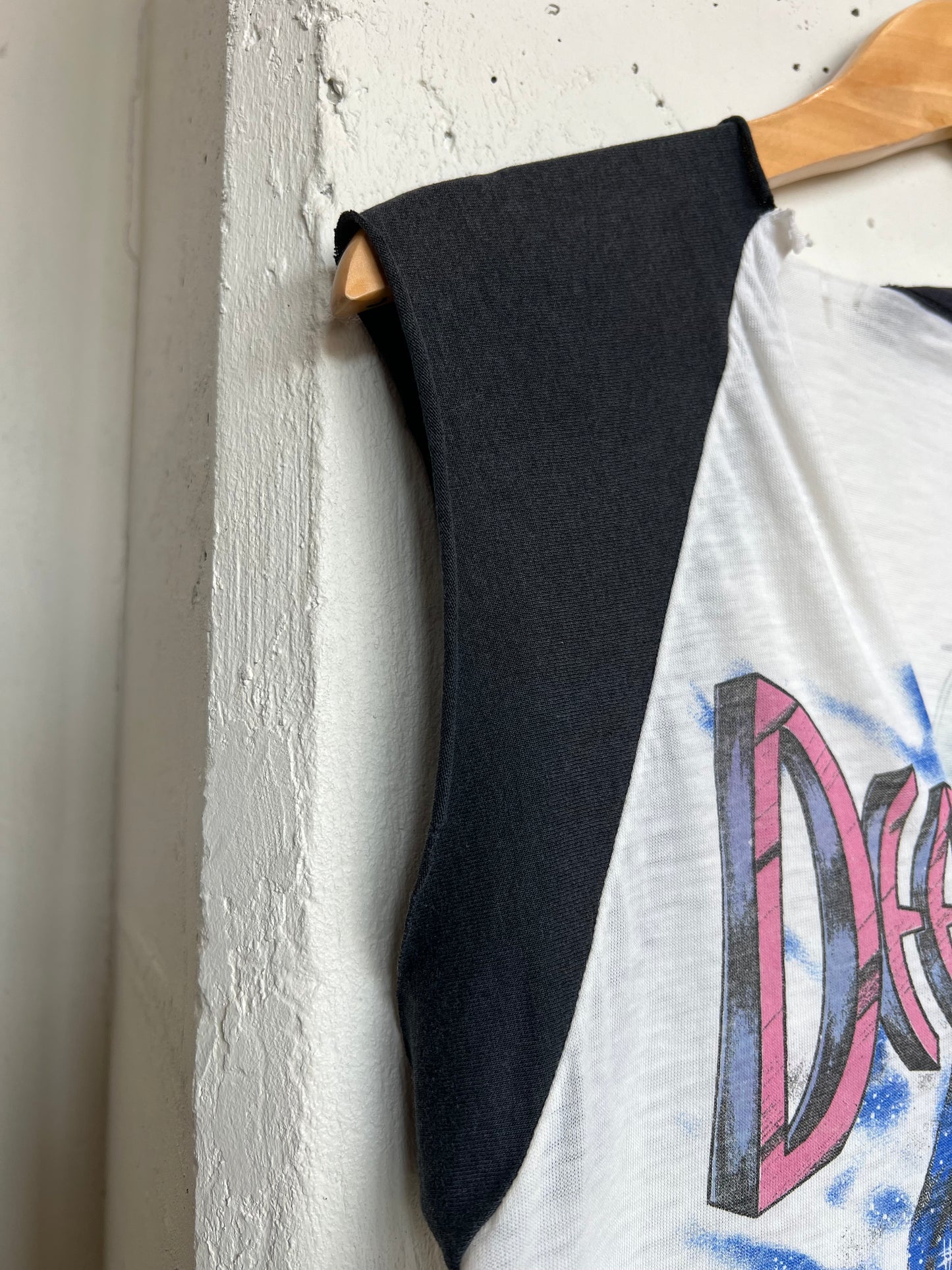 Vintage 1985 Deep Purple Thrashed Cut Off Tour Tee