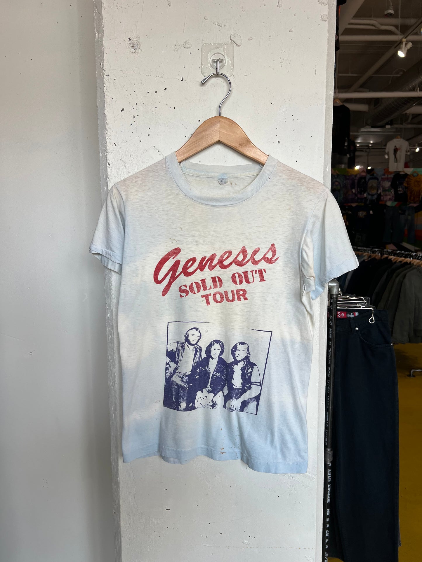 Vintage 80s Genesis Thrashed Tie Dye Tour Tee