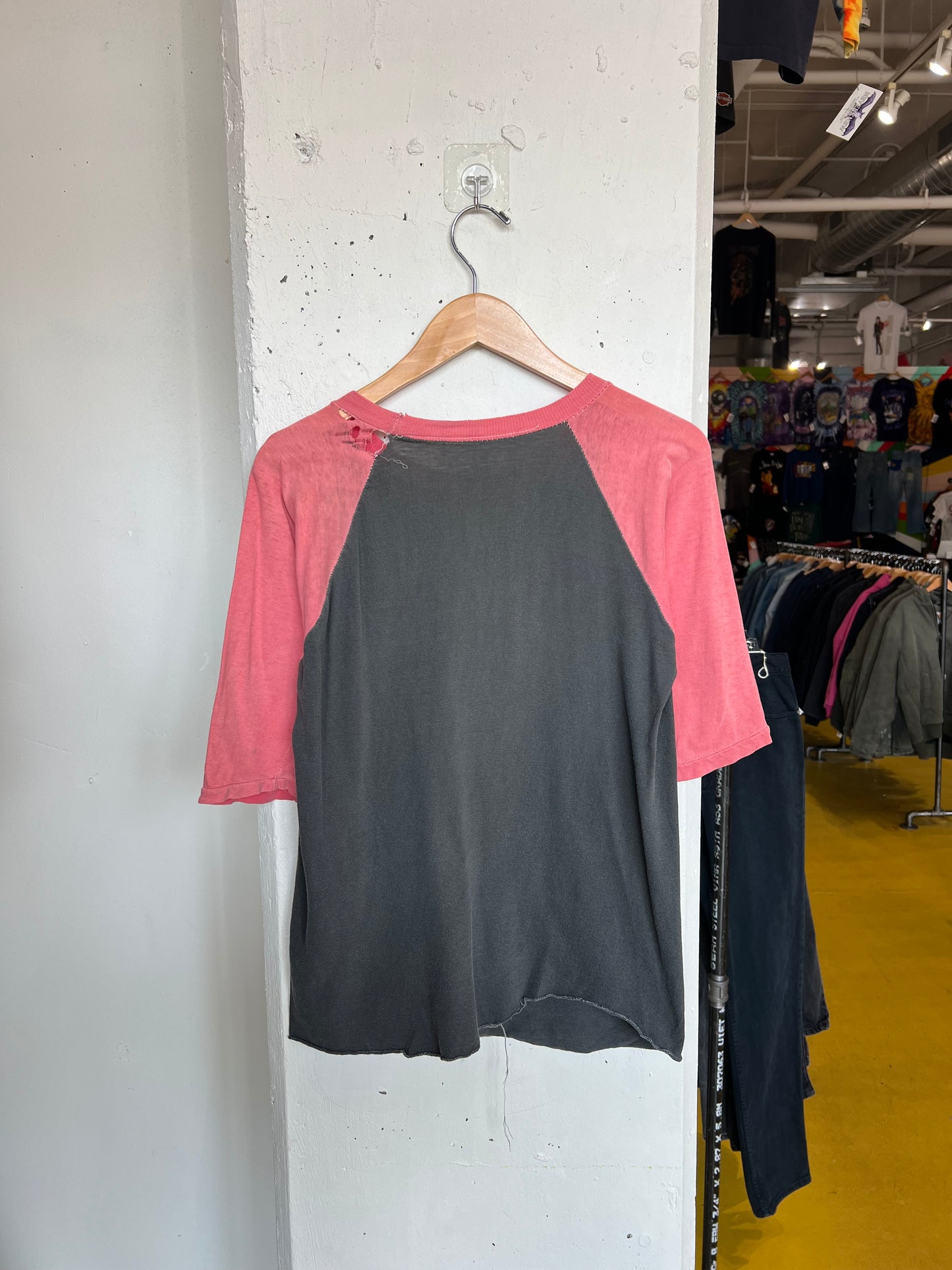 Vintage 70s/80s The Rolling Stones Thrashed Parking Lot Raglan Tee