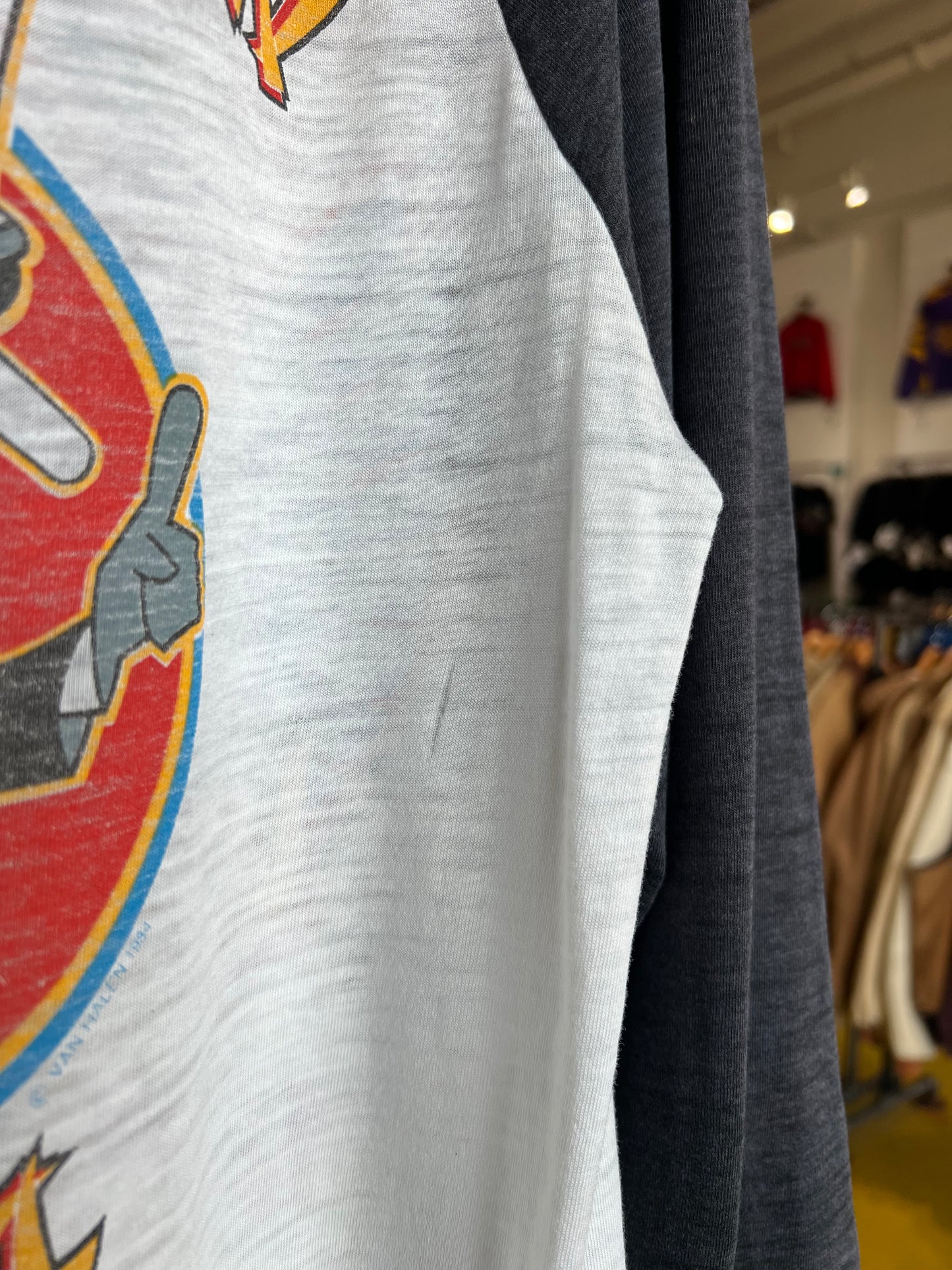 Vintage 1984 Van Halen Thrashed Tour Tee