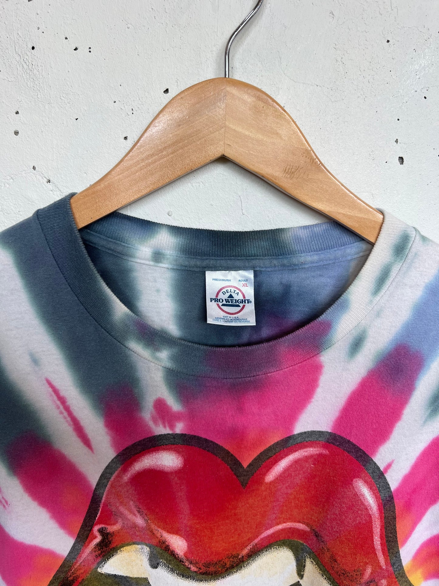 Vintage 2002 “40 Licks” Rolling Stones Tour Tie Dye Tee