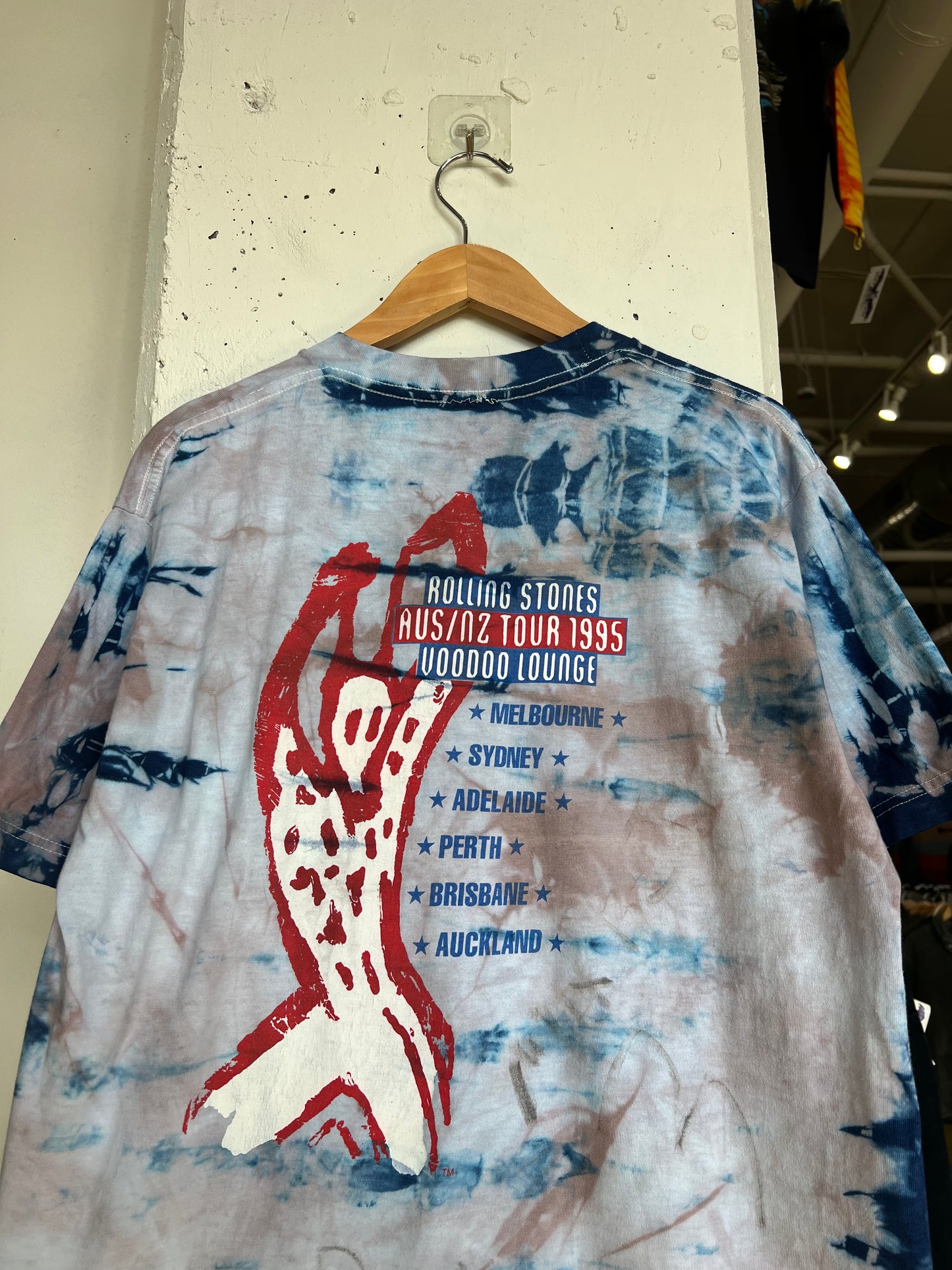 Vintage 1995 Australia/NZ Rolling Stones Voodoo Lounge Tour Tee