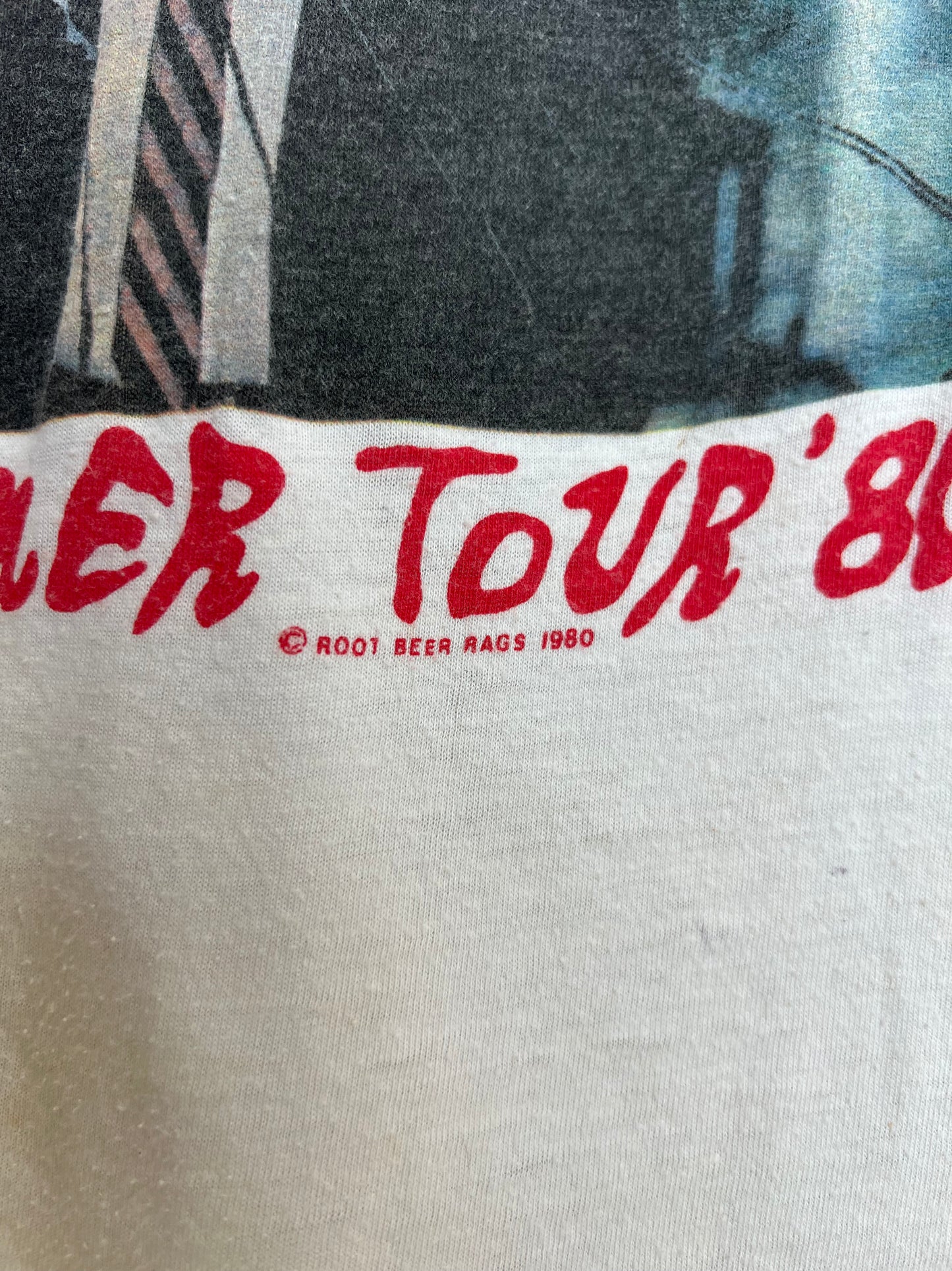 Vintage 1980 Billy Joel Raglan Tee