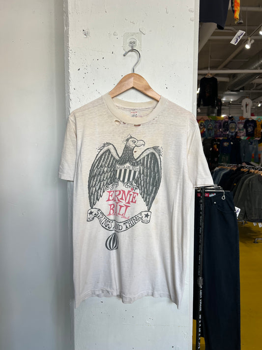 Vintage Ernie Ball “ Strings and Things” Thrashed Tee