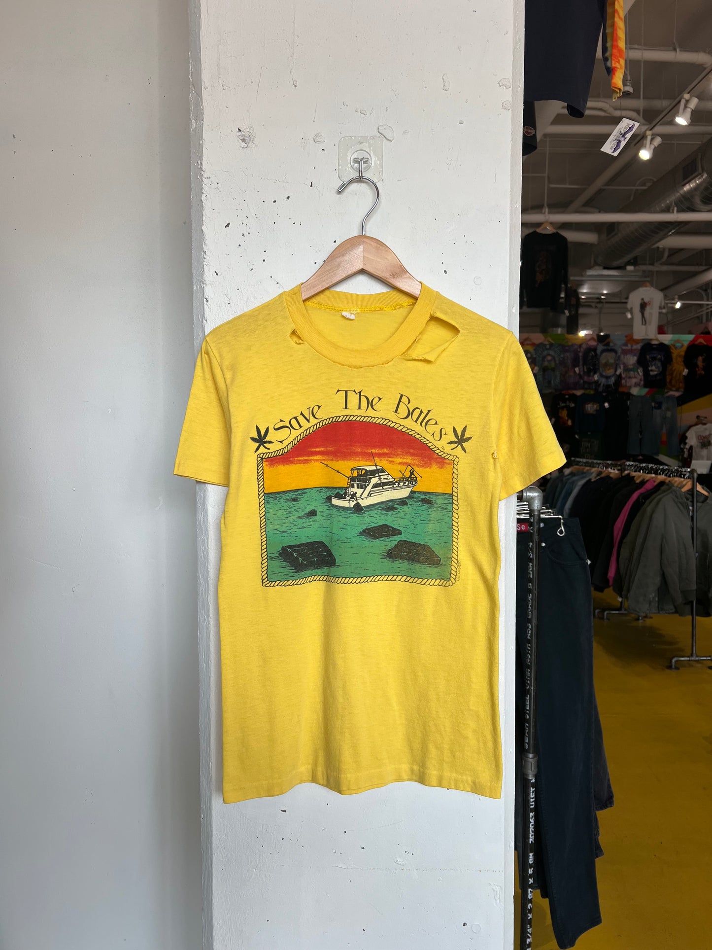 Vintage 80s Thrashed "Save The Bales" Tee