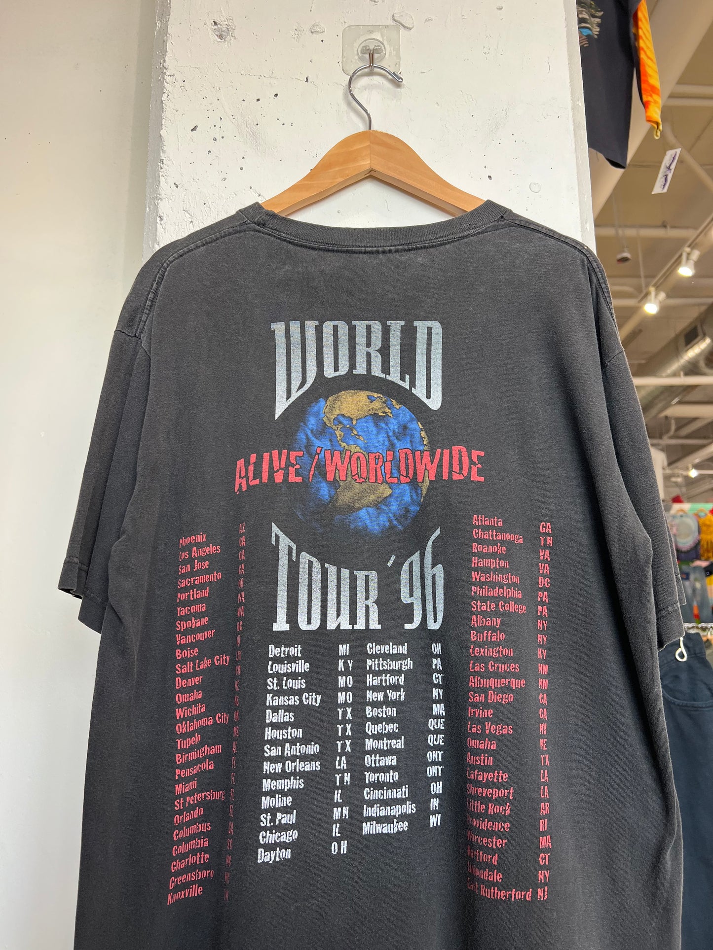 Vintage 1996 Kiss World Tour Tee