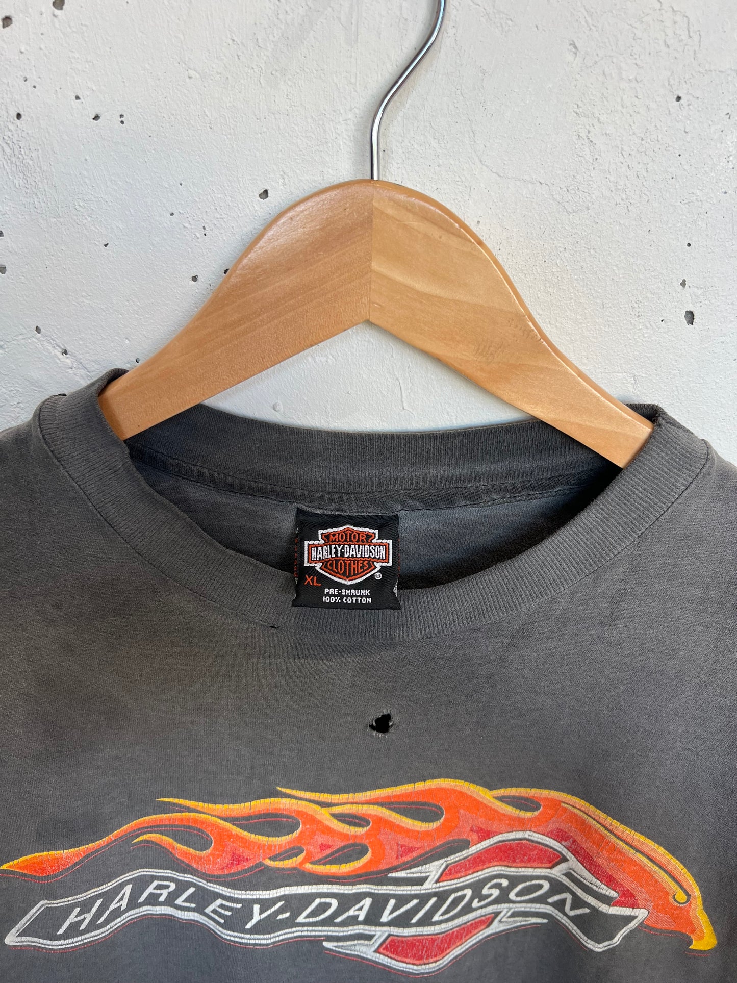 Vintage 90s Charleston Harley Davidson Faded Tee