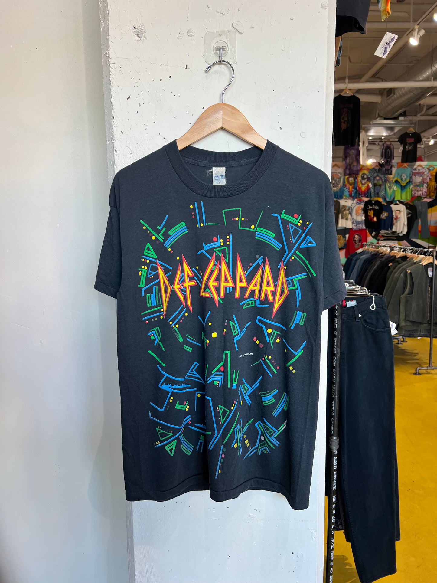Vintage 1987 Def Leppard All Over Print Tee