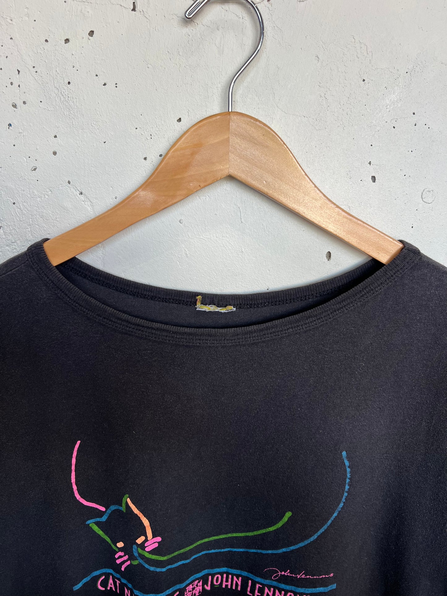 Vintage John Lennon Cat Napping Tee