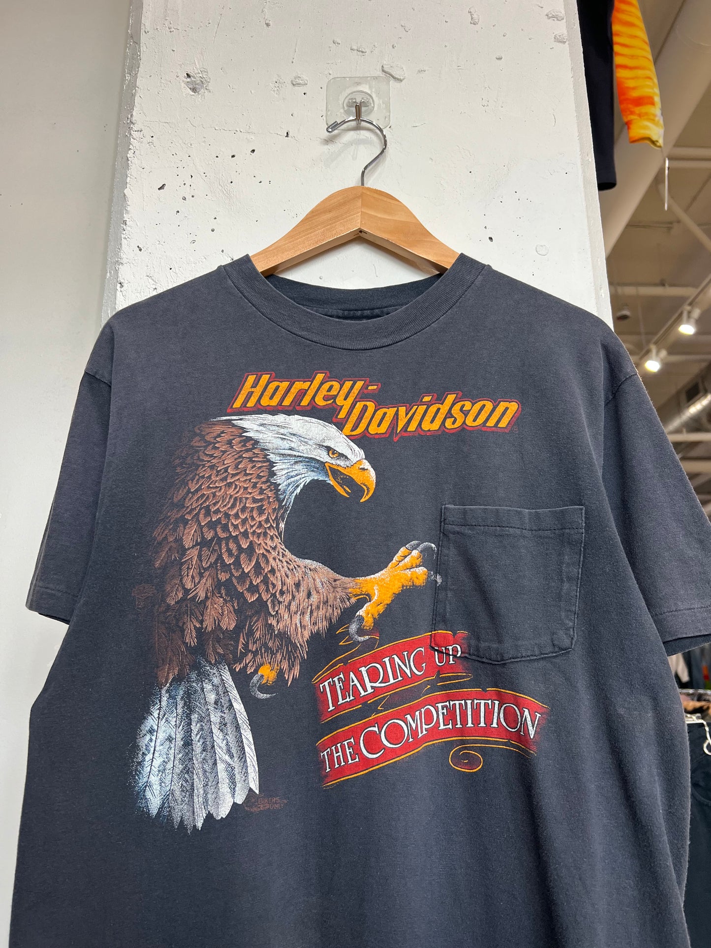 Vintage 80s Springfield Harley Davidson Pocket Tee