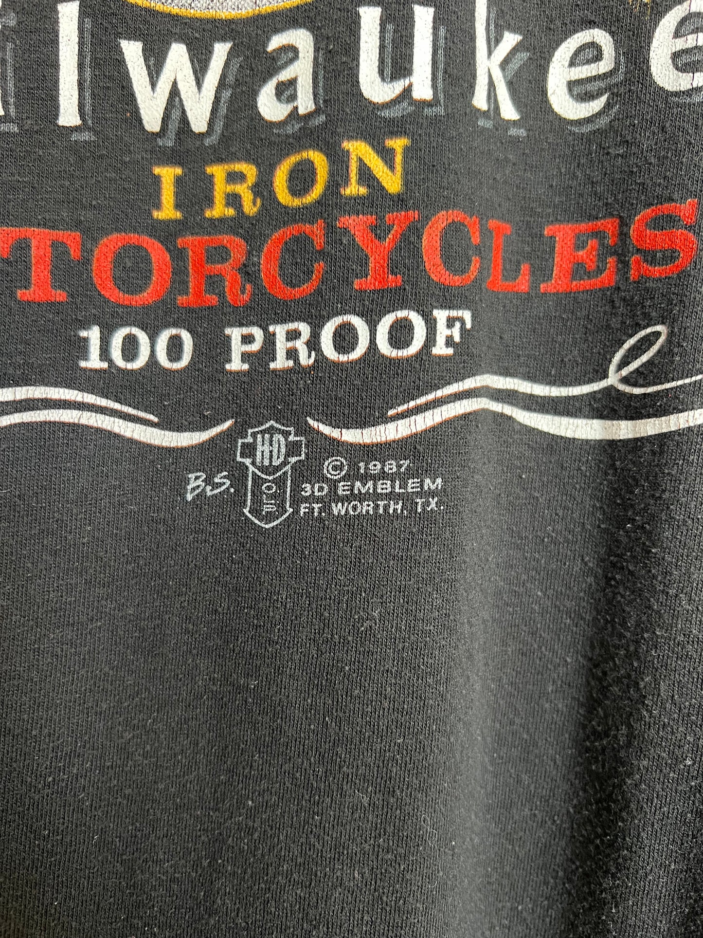 Vintage 1987 Harley 3D Emblem Tee