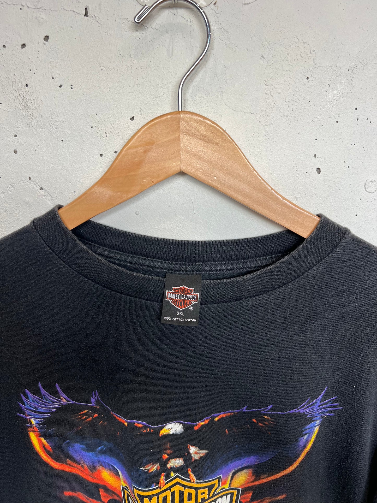 Vintage 2000s Memphis Harley Davidson Flame Longsleeve T Shirt