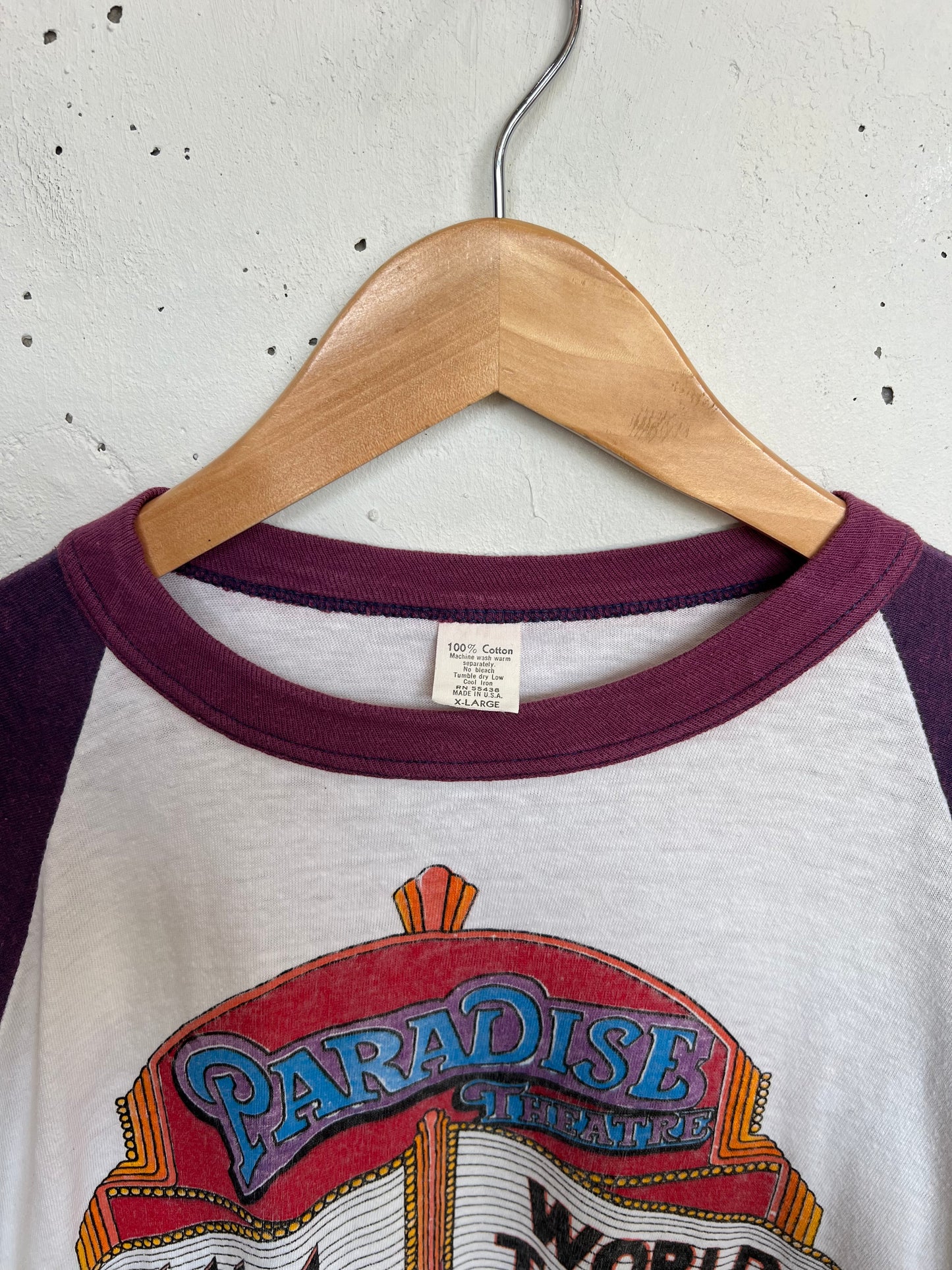 Vintage 1981 Styx World Tour Raglan Tee