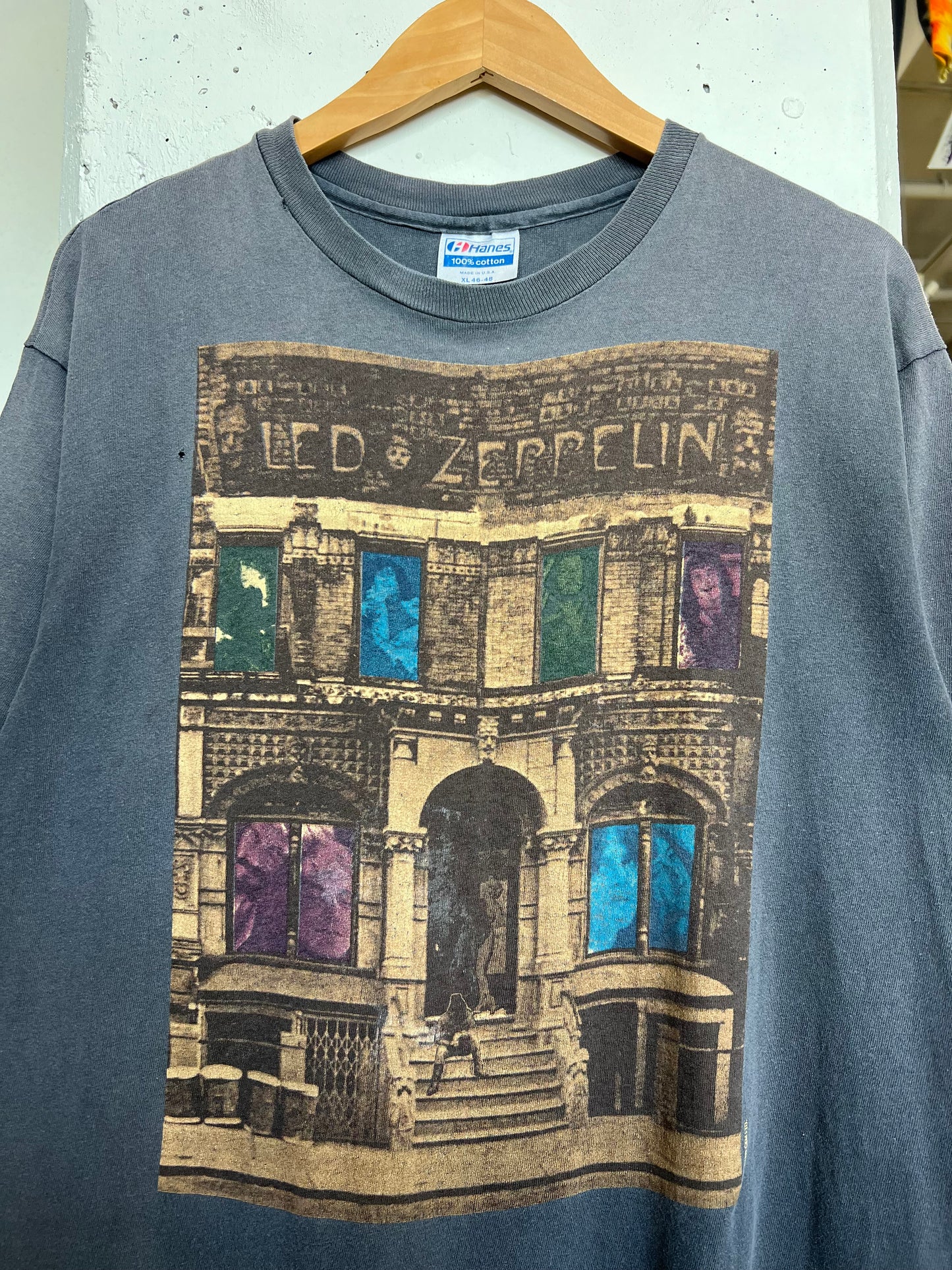 Vintage 1988 Led Zeppelin “Physical Graffiti” Faded Distressed Tee