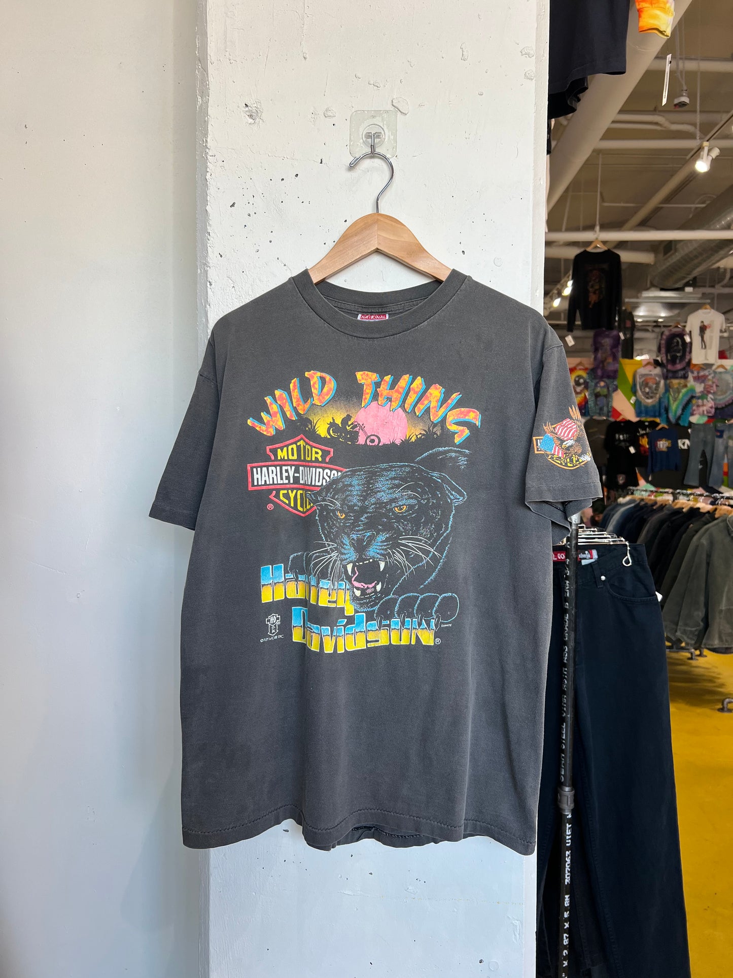 Vintage 90s Harley Davidson “Wild Thing” Faded Tee