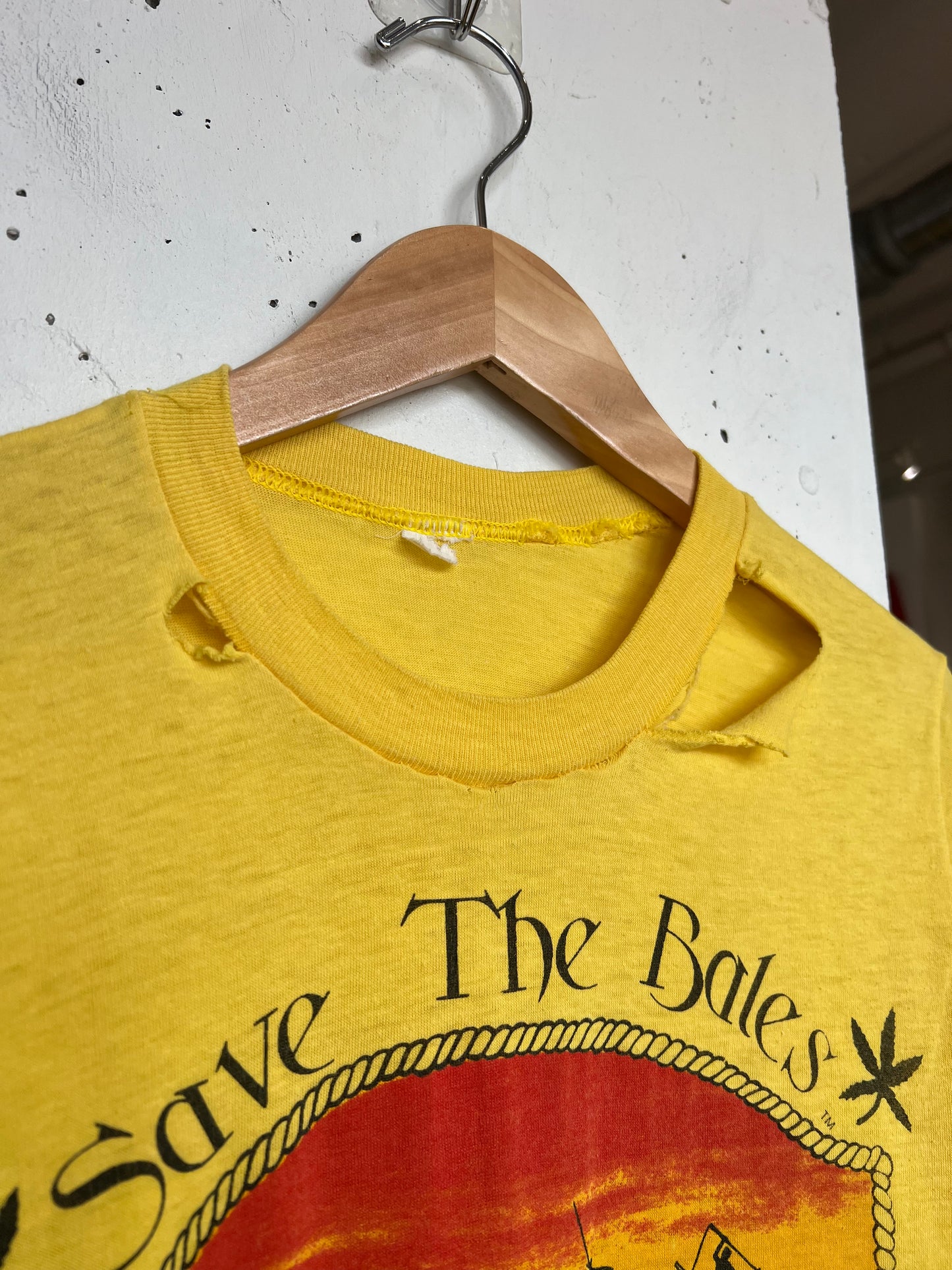 Vintage 80s Thrashed "Save The Bales" Tee