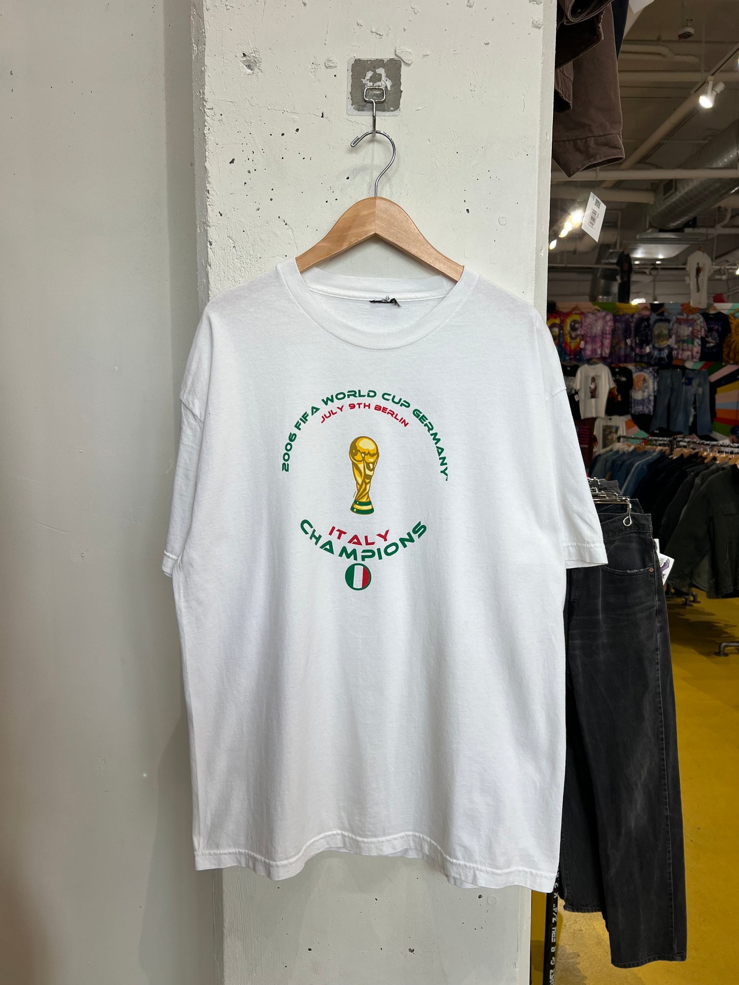 Vintage Italy 2006 World Cup Champions Tee
