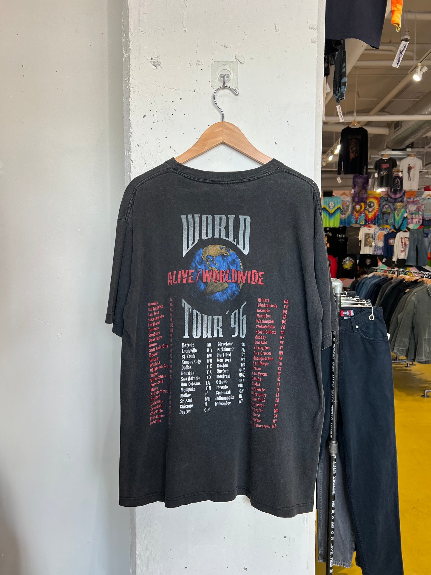 Vintage 1996 Kiss World Tour Tee